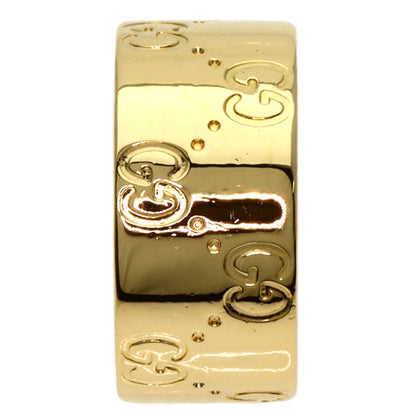 GUCCI Icon Wide #12 Ring K18 Yellow Gold Ladies [Used]