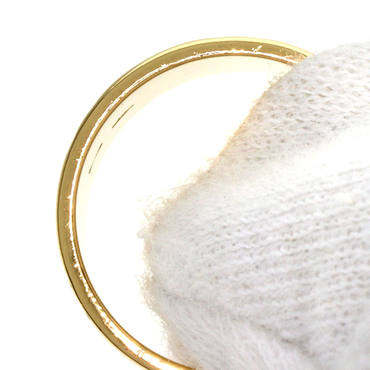 GUCCI Icon Wide #12 Ring K18 Yellow Gold Ladies [Used]