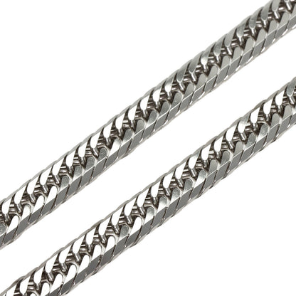 Kihei Curb Chain Triple 8-Sided 19.7" Necklace Platinum PT850 50g　Ladies