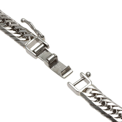 Kihei Curb Chain Triple 8-Sided 19.7" Necklace Platinum PT850 50g　Ladies