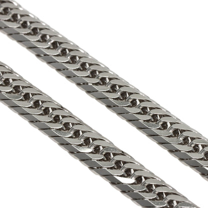 Kihei Curb Chain Triple 8-Sided 19.7" Necklace Platinum PT850 50g　Ladies