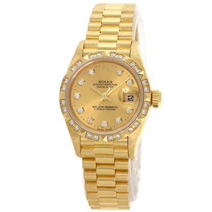 ROLEX Datejust Bezel 10P Diamond Watches 69258G K18 Yellow Gold/18K Yellow Gold Ladies