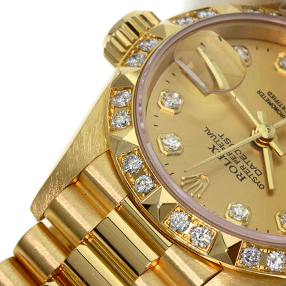 ROLEX Datejust Bezel 10P Diamond Watches 69258G K18 Yellow Gold/18K Yellow Gold Ladies