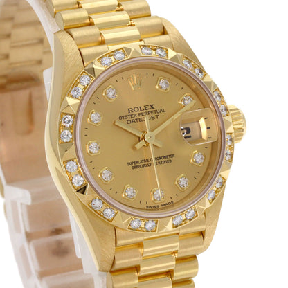 ROLEX Datejust Bezel 10P Diamond Watches 69258G K18 Yellow Gold/18K Yellow Gold Ladies