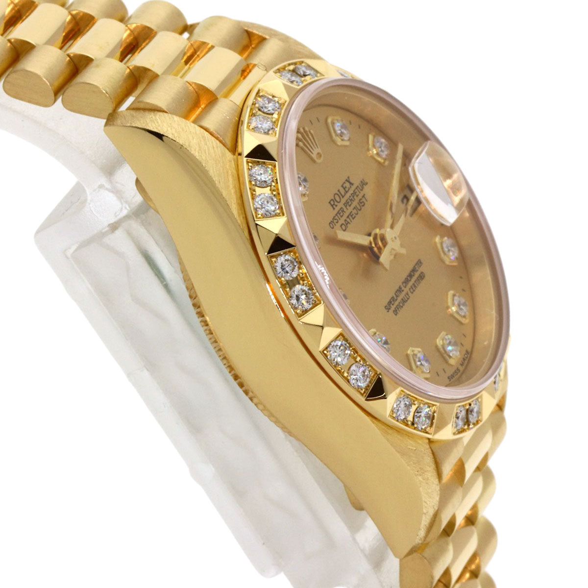 ROLEX Datejust Bezel 10P Diamond Watches 69258G K18 Yellow Gold/18K Yellow Gold Ladies