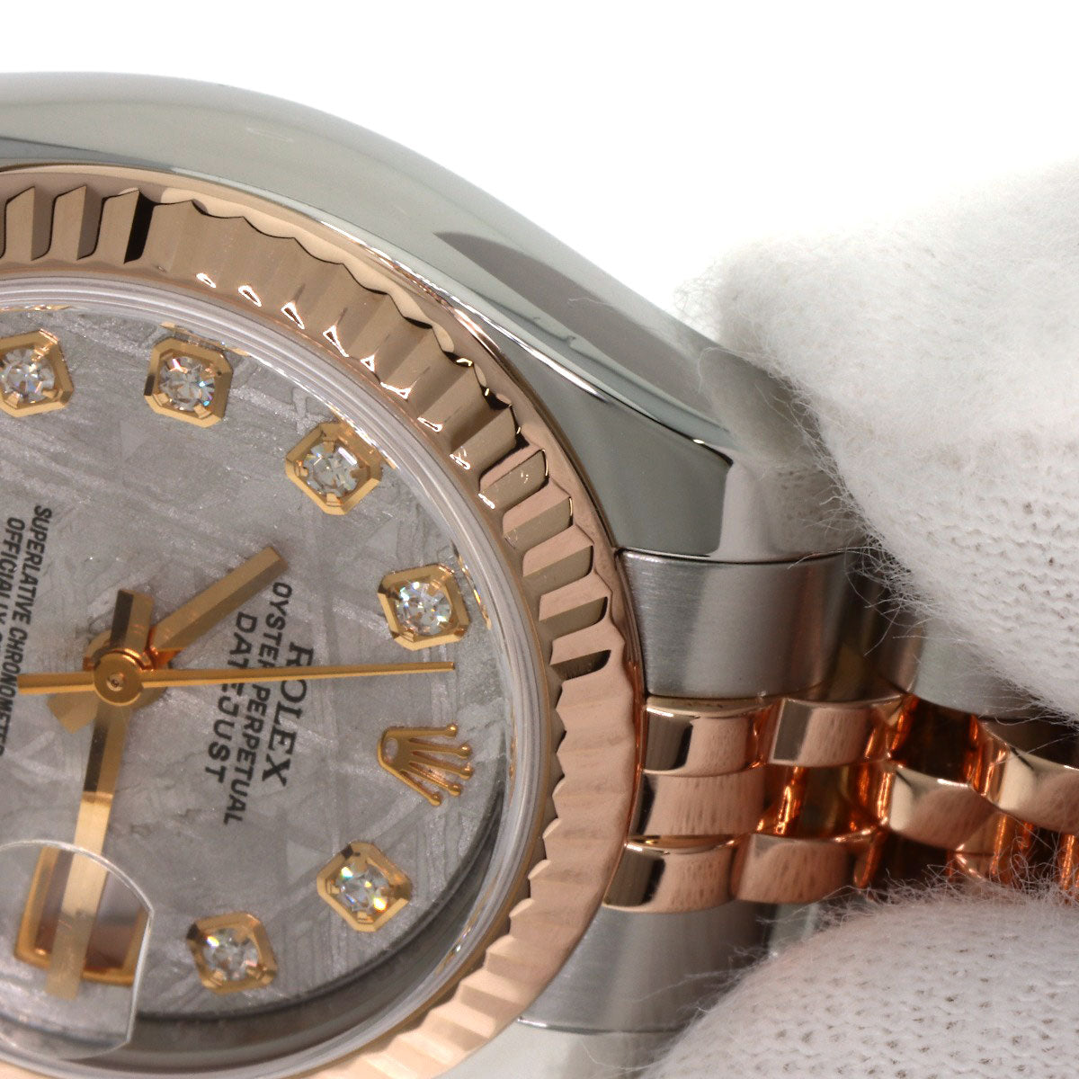 ROLEX DATEJUST 10P Diamond Watches 179171G Stainless Steel/SSxK18PG Ladies