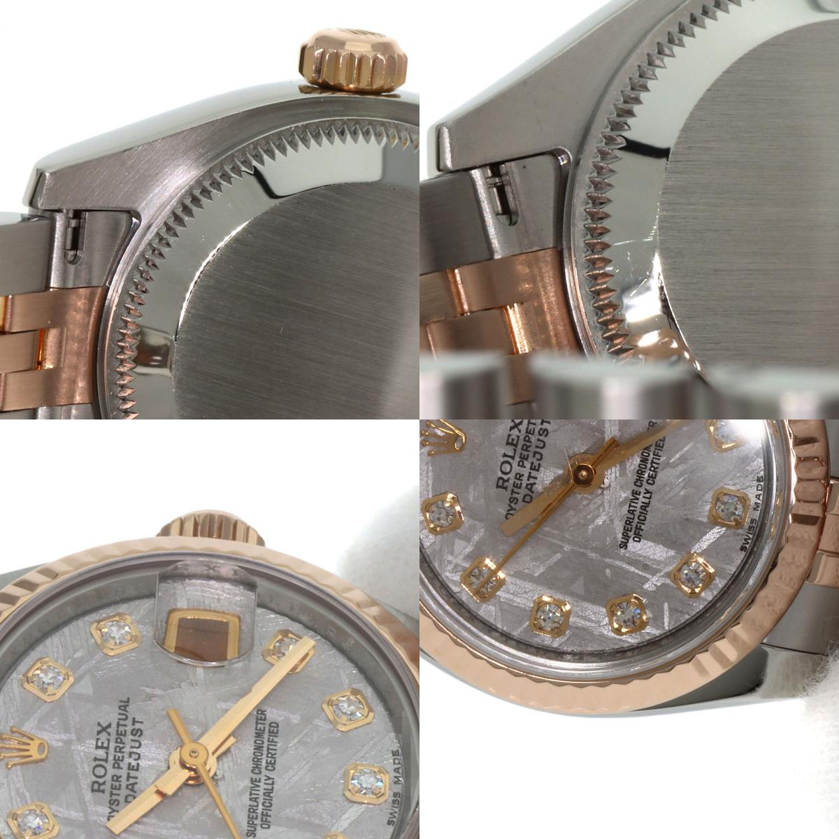 ROLEX DATEJUST 10P Diamond Watches 179171G Stainless Steel/SSxK18PG Ladies