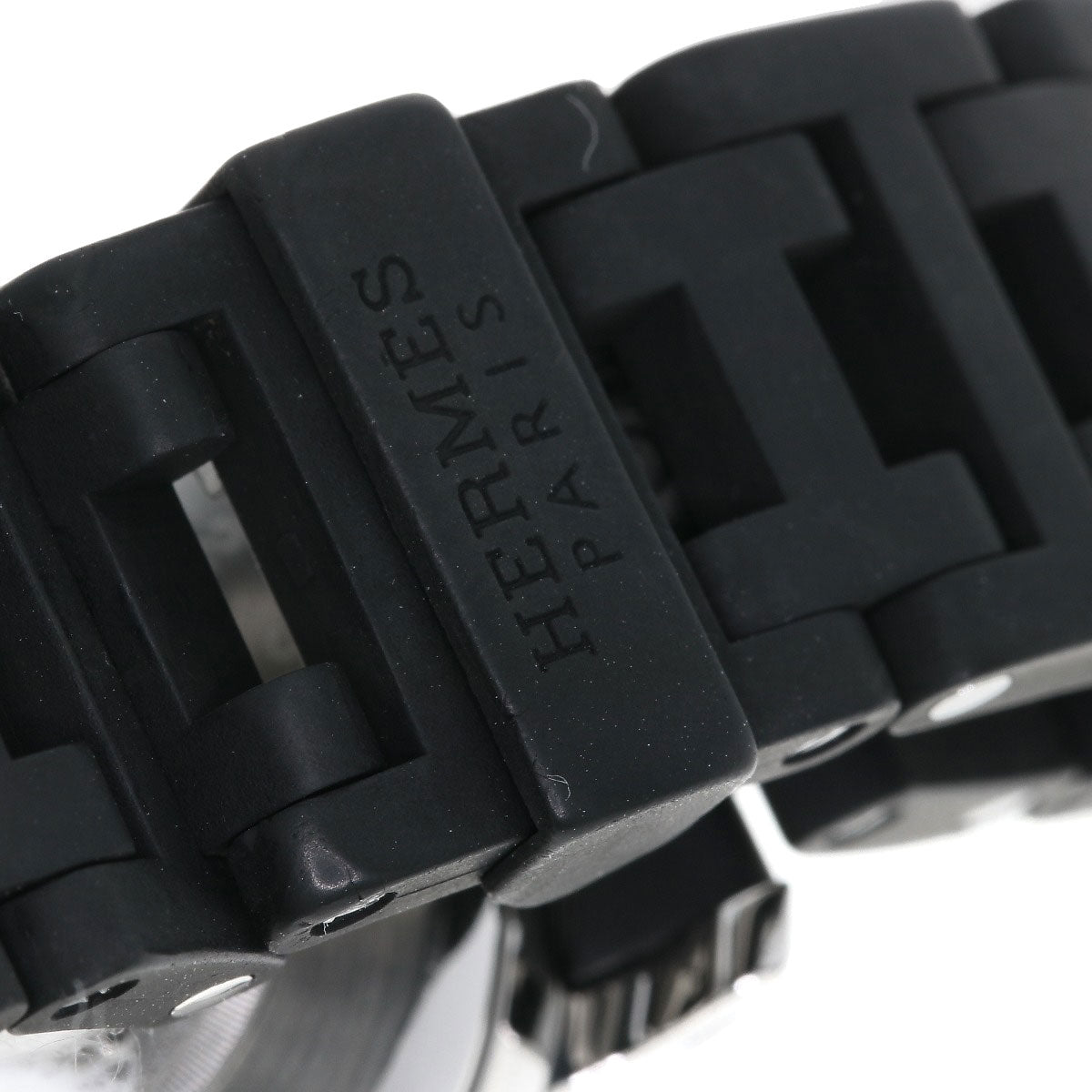 HERMES Clipper Diver Chronograph Watches CL2.315 Stainless Steel/Rubber Ladies