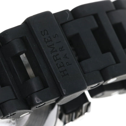 HERMES Clipper Diver Chronograph Watches CL2.315 Stainless Steel/Rubber Ladies