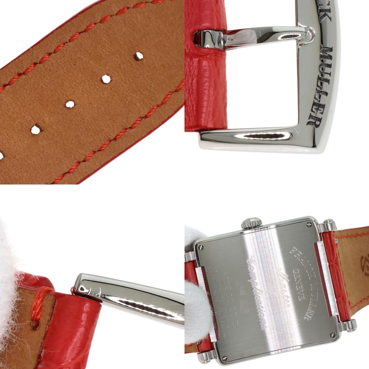 FRANCK MULLER Master square Watches 6002MQZ Stainless Steel/Leather Ladies