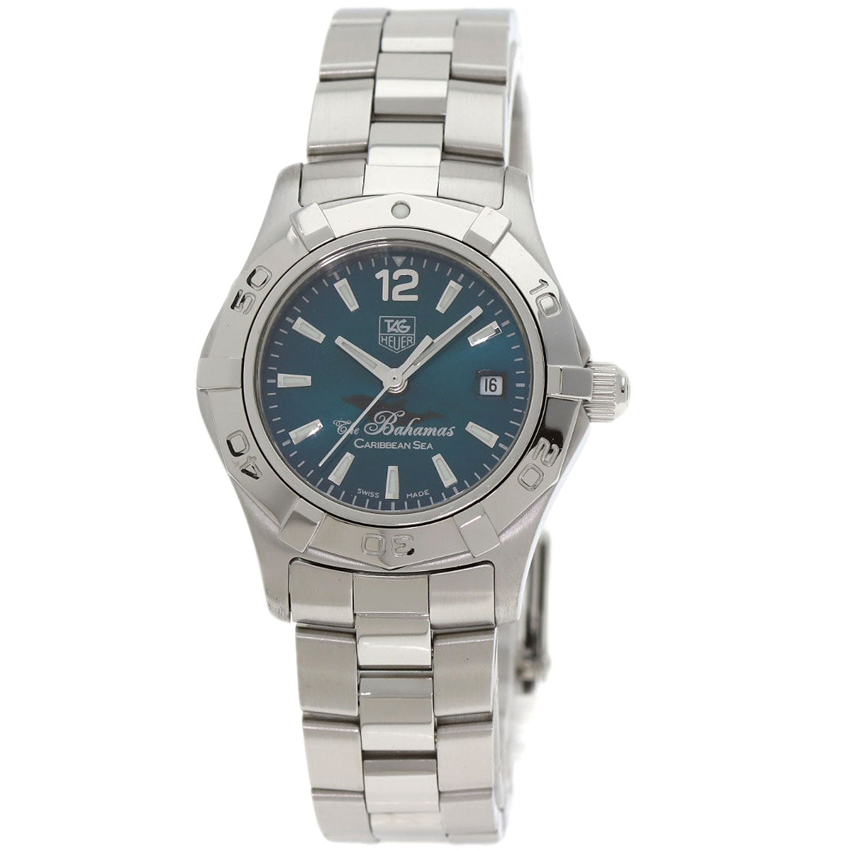 TAG HEUER Aquaracer Baja Macaribean Watches WAF141R Stainless Steel/Stainless Steel Ladies