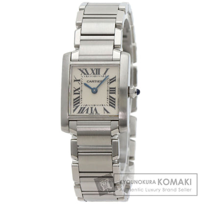 CARTIER Tank francaise SM Watches W51008Q3 Stainless Steel/Stainless Steel Ladies