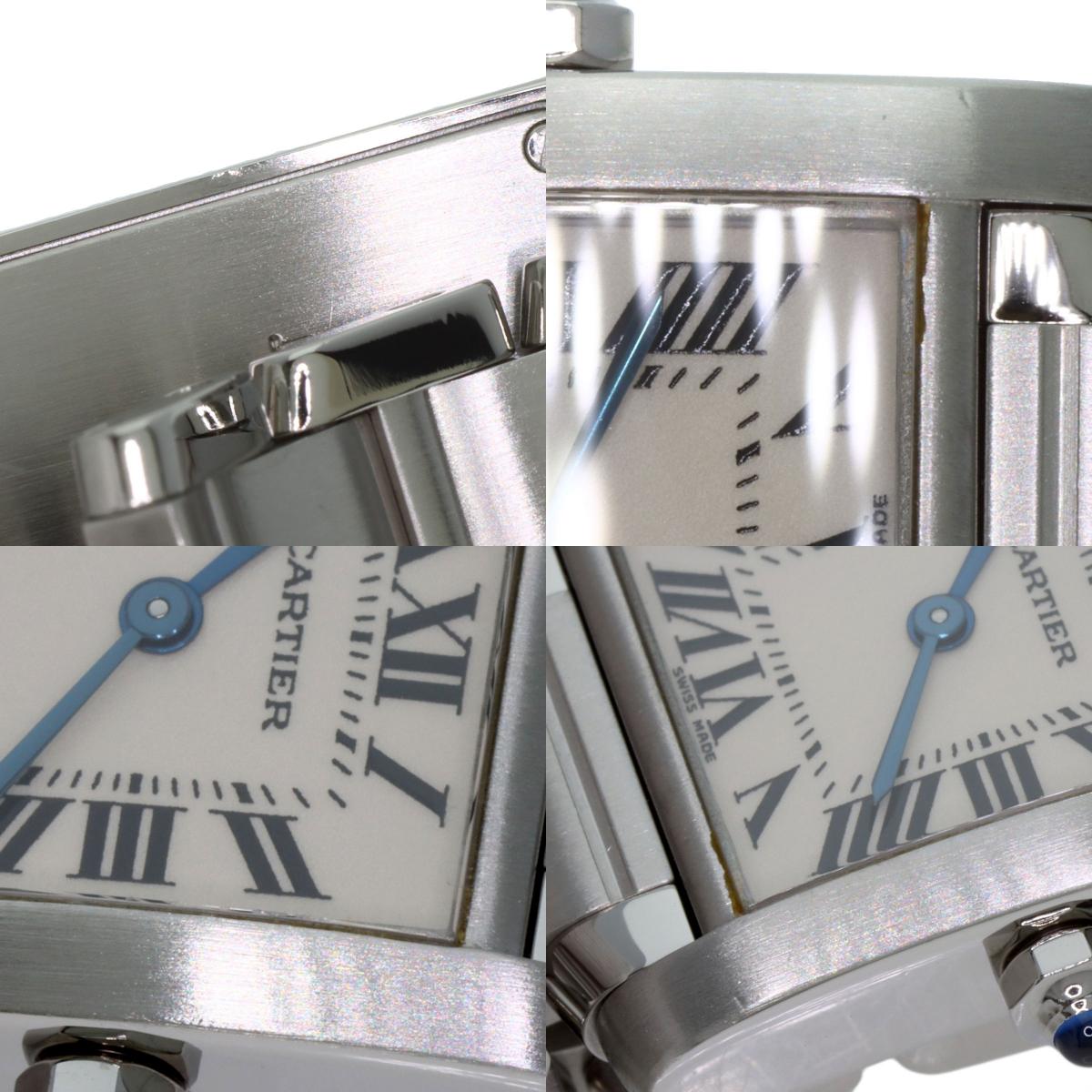 CARTIER Tank francaise SM Watches W51008Q3 Stainless Steel/Stainless Steel Ladies
