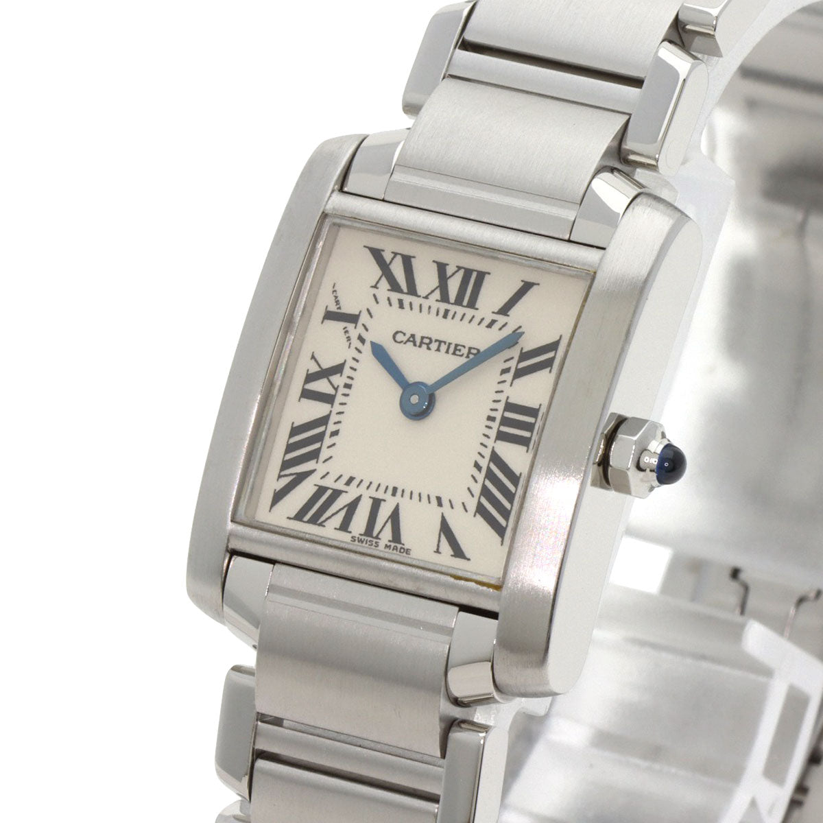 CARTIER Tank francaise SM Watches W51008Q3 Stainless Steel/Stainless Steel Ladies
