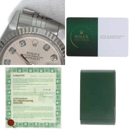 ROLEX DATEJUST 10P Diamond Watches 69174G Stainless Steel/Stainless Steel Ladies
