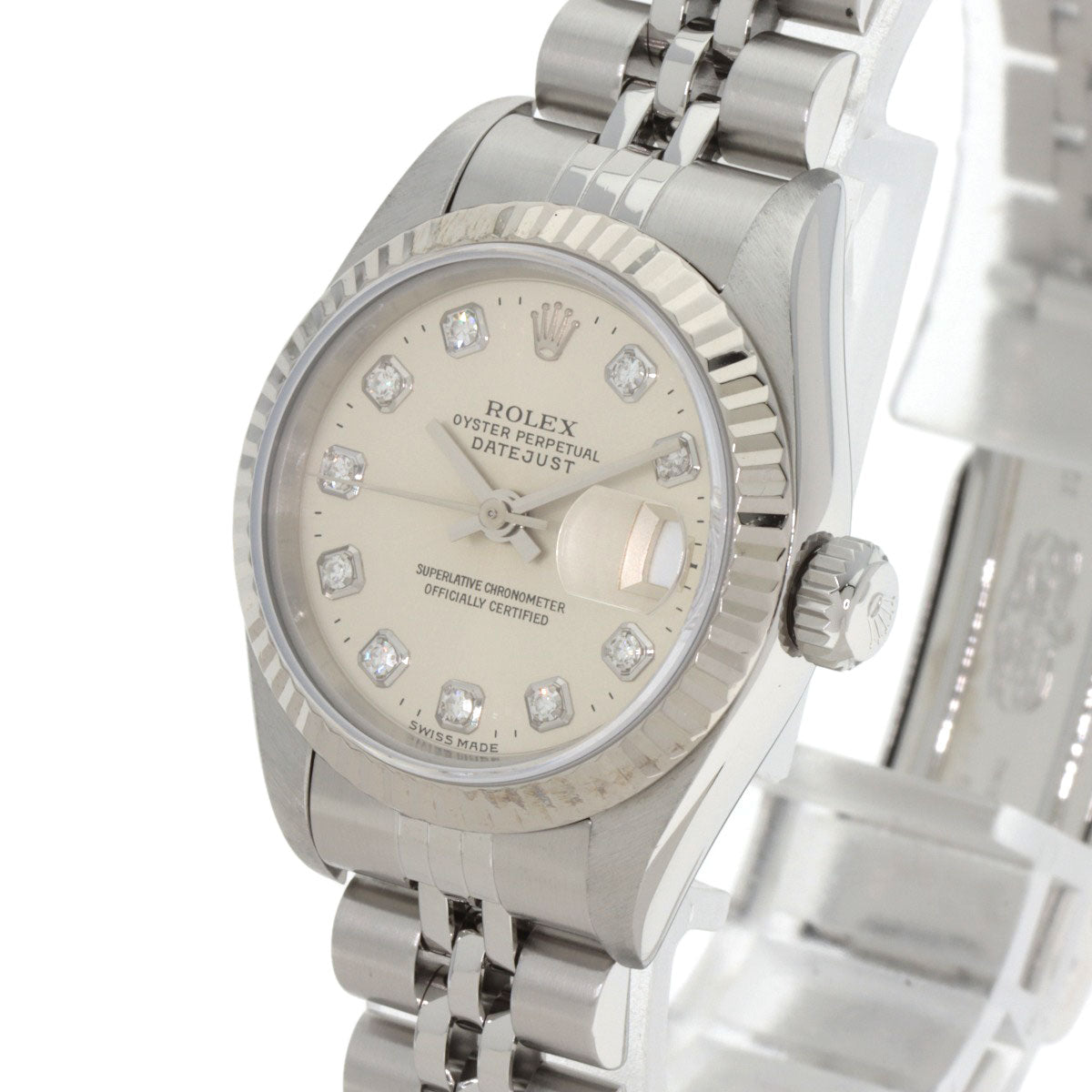 ROLEX DATEJUST 10P Diamond Watches 69174G Stainless Steel/Stainless Steel Ladies