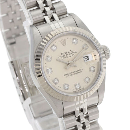 ROLEX DATEJUST 10P Diamond Watches 69174G Stainless Steel/Stainless Steel Ladies