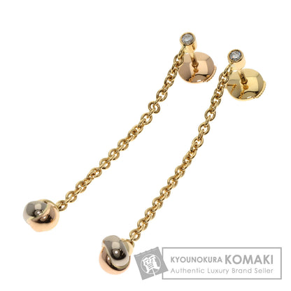 CARTIER Baby Trinity Ball Diamond earring K18 Yellow Gold K18 White GoldLadies [Used]