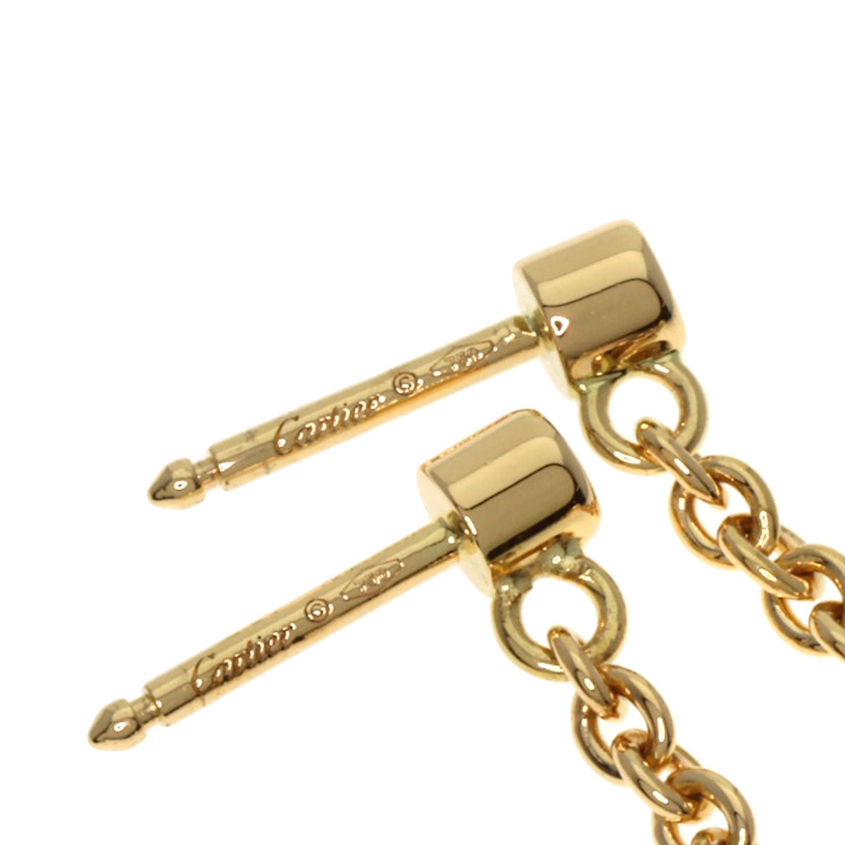 CARTIER Baby Trinity Ball Diamond earring K18 Yellow Gold K18 White GoldLadies [Used]