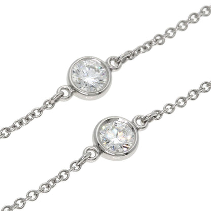 TIFFANY&Co. By The Yard 5P Diamond Necklace Platinum PT950 Ladies [Used]