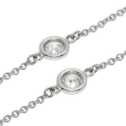 TIFFANY&Co. By The Yard 5P Diamond Necklace Platinum PT950 Ladies [Used]