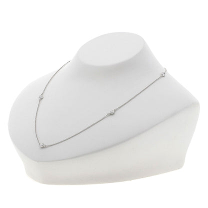 TIFFANY&Co. By The Yard 5P Diamond Necklace Platinum PT950 Ladies [Used]