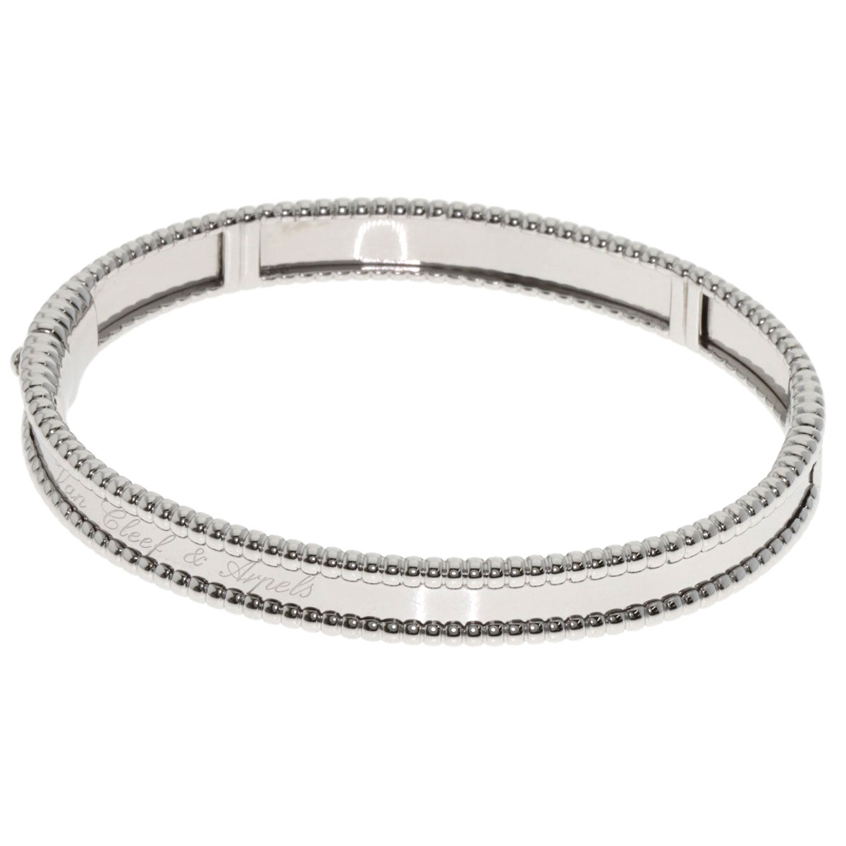 Van Cleef & Arpels Perle Senior Tulle Medium Bracelet K18 White Gold Ladies [Used]