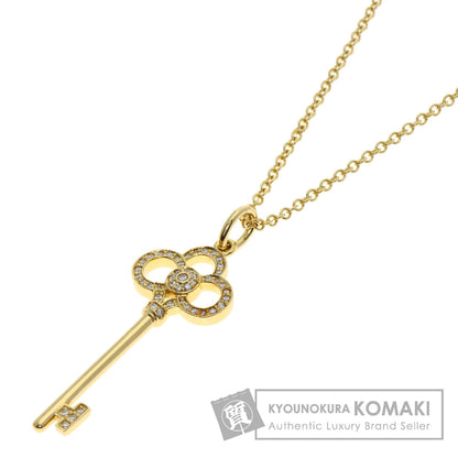 TIFFANY&Co. Crown key diamond Necklace K18 Yellow Gold Ladies [Used]