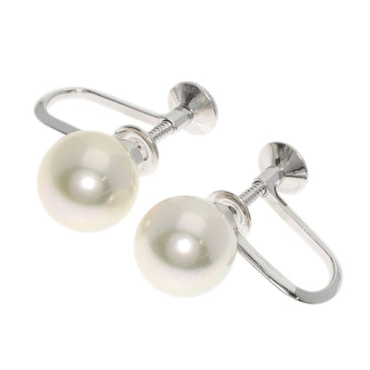 MIKIMOTO Pearl Pearl Earring K14 White Gold Ladies [Used]