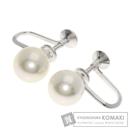 MIKIMOTO Pearl Pearl Earring K14 White Gold Ladies [Used]