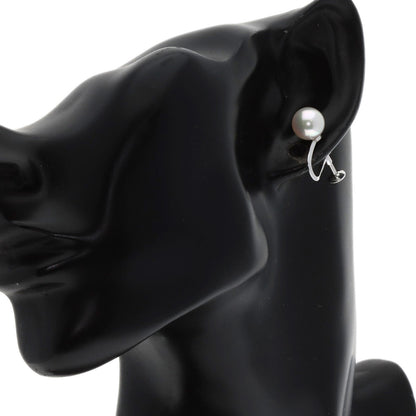 MIKIMOTO Pearl Pearl Earring K14 White Gold Ladies [Used]
