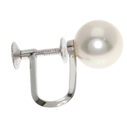 MIKIMOTO Pearl Pearl Earring K14 White Gold Ladies [Used]