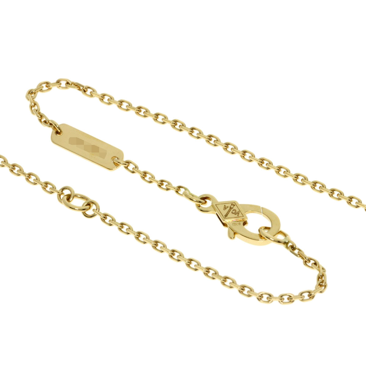 Van Cleef & Arpels Vintage Alhambra Diamond Necklace K18 Yellow Gold Ladies [Used]