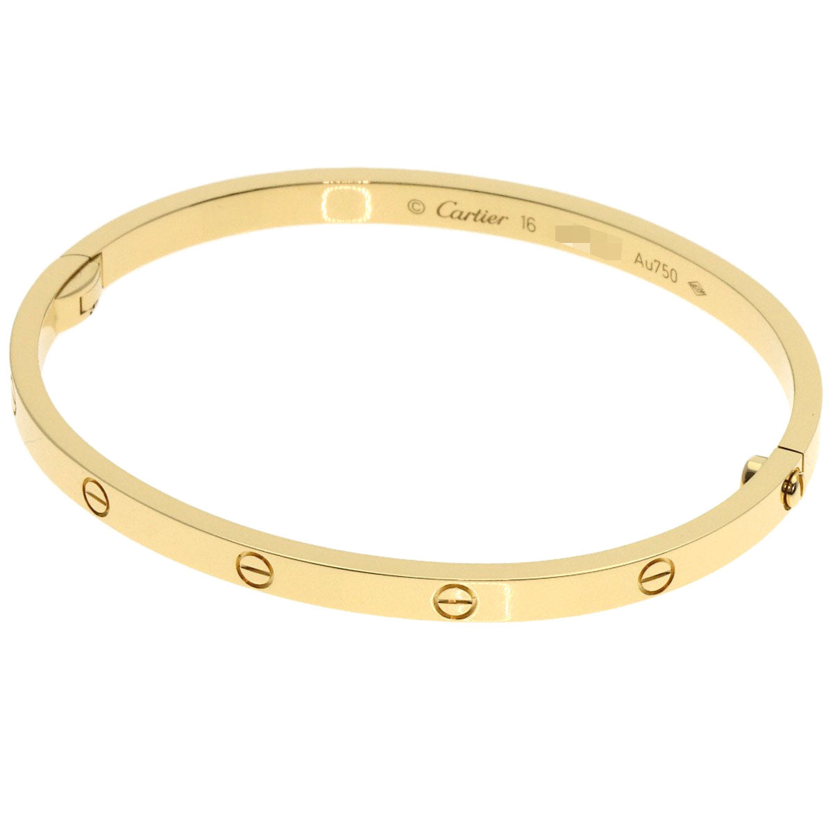 CARTIER LOVE Bracelets SM No Driver #16 Bracelet K18 Yellow Gold Ladies [Used]