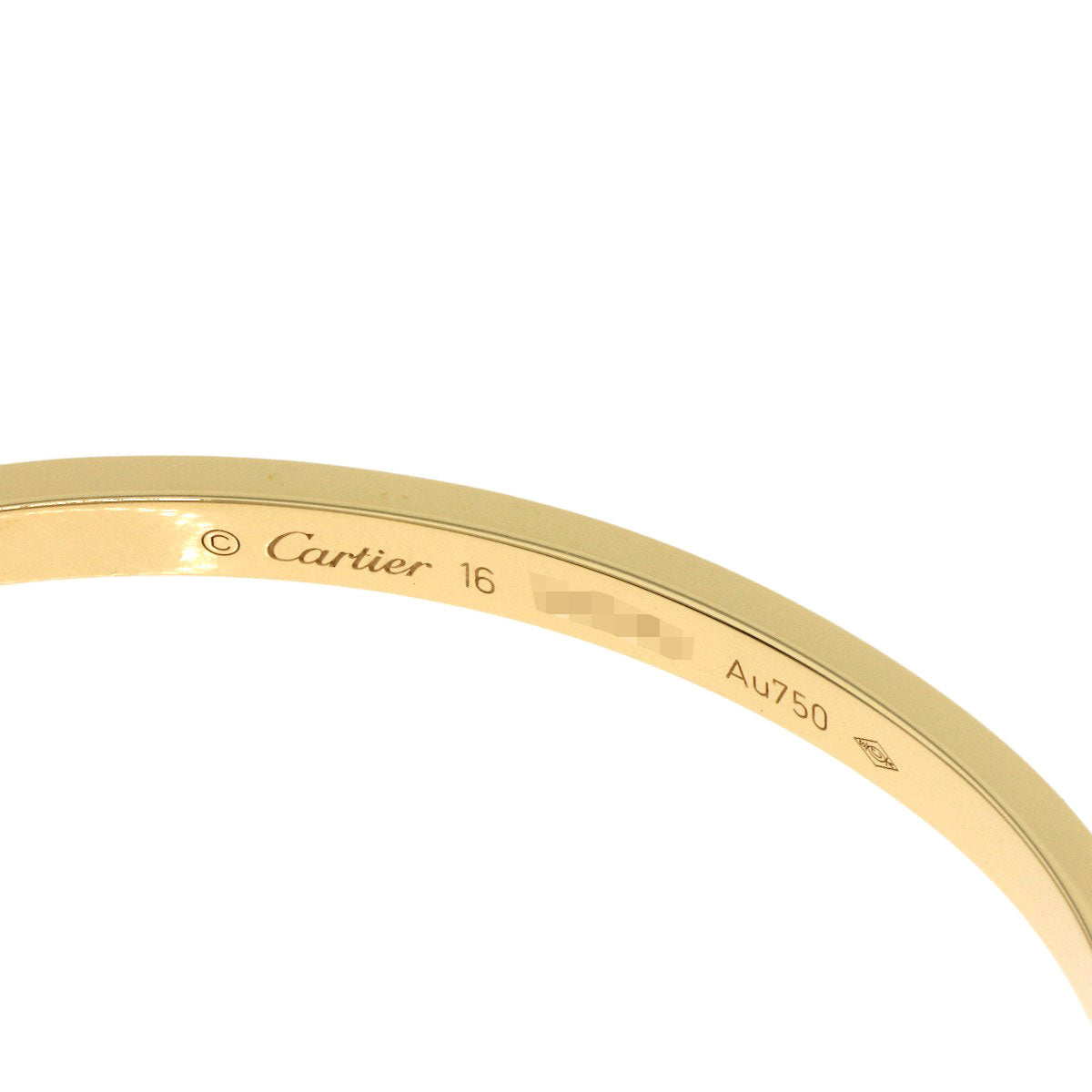 CARTIER LOVE Bracelets SM No Driver #16 Bracelet K18 Yellow Gold Ladies [Used]