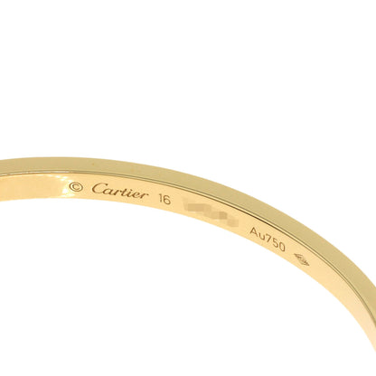CARTIER LOVE Bracelets SM No Driver #16 Bracelet K18 Yellow Gold Ladies [Used]