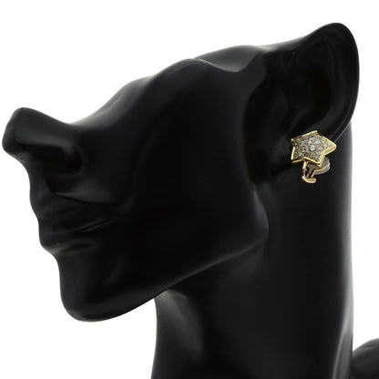 Gimel Moonstar diamond Earring K18 Yellow Gold Ladies [Used]