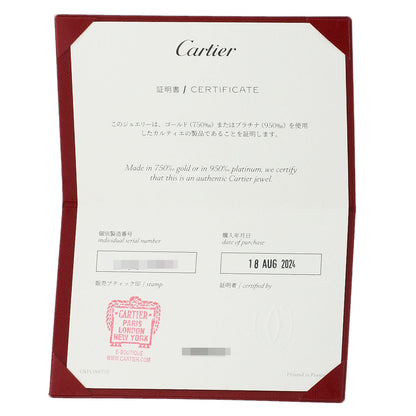 CARTIER Amour Small Diamond earring K18 White Gold Ladies [Used]