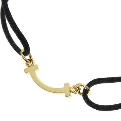 TIFFANY&Co. T Smile Cotton Bracelet K18 Yellow Gold Ladies [Used]