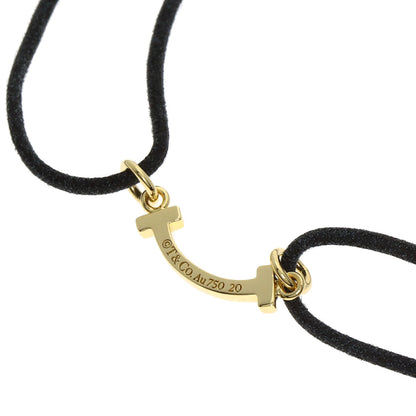 TIFFANY&Co. T Smile Cotton Bracelet K18 Yellow Gold Ladies [Used]