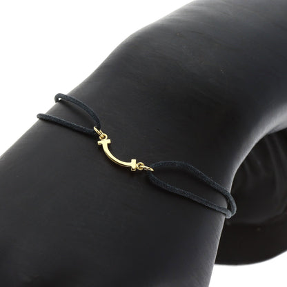 TIFFANY&Co. T Smile Cotton Bracelet K18 Yellow Gold Ladies [Used]