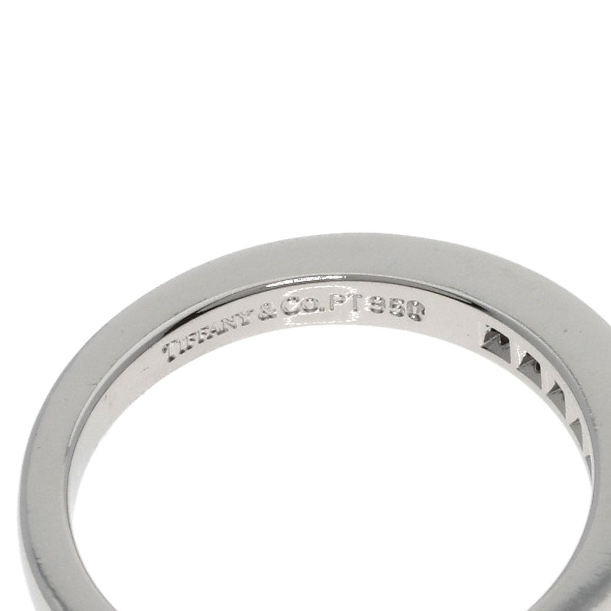 TIFFANY&Co. Half eternity Diamond Ring Platinum PT950 Ladies [Used]