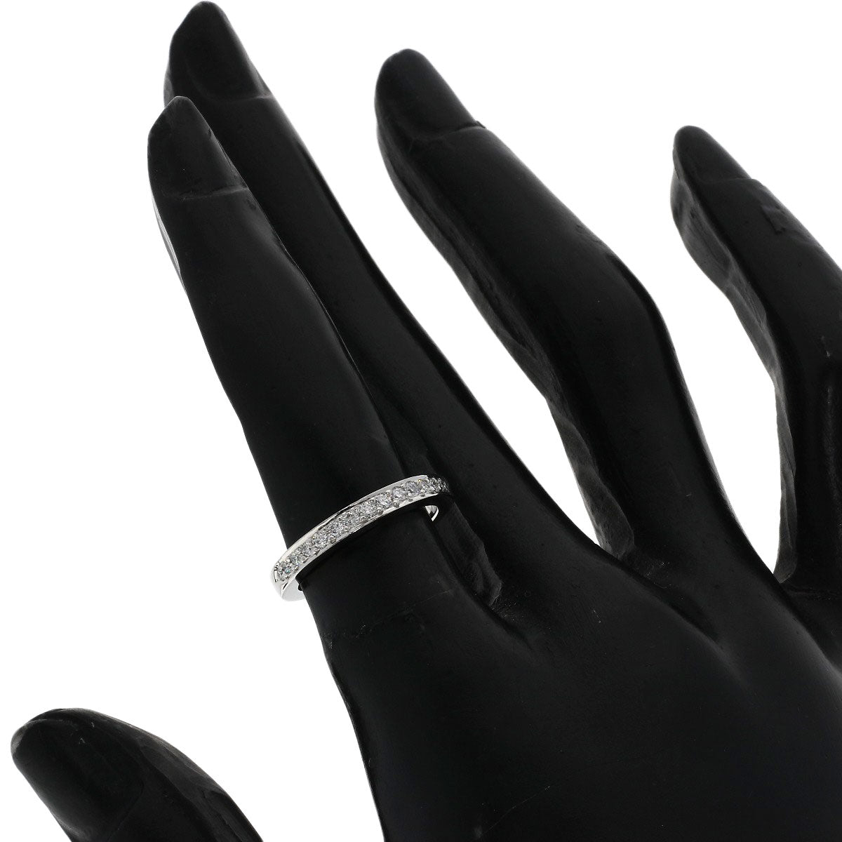 TIFFANY&Co. Half eternity Diamond Ring Platinum PT950 Ladies [Used]