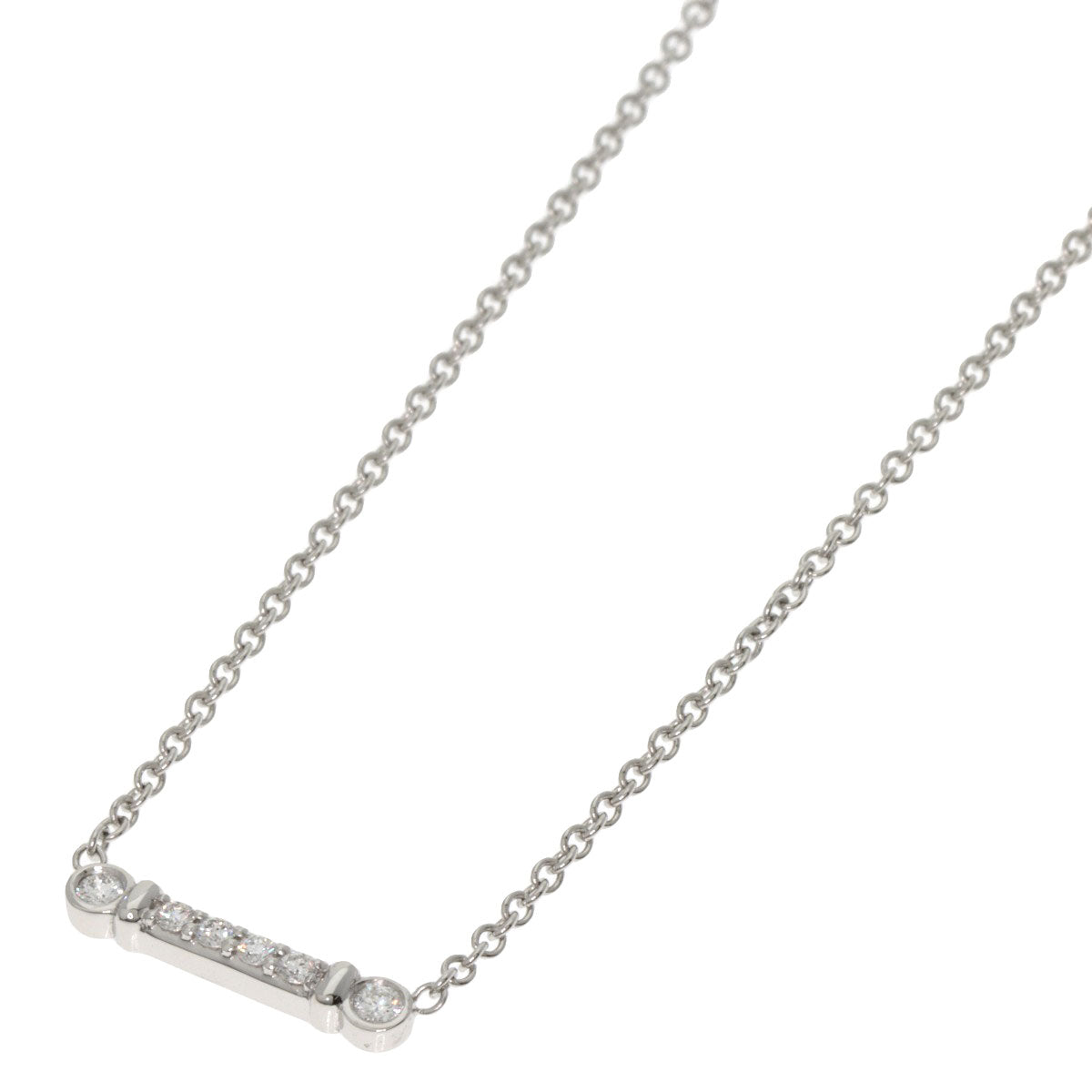 TIFFANY&Co. Fleur Doliskiver Diamond Necklace Platinum PT950 Ladies [Used]