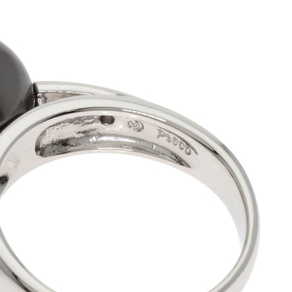TASAKI Black Butterfly Pearl Pearl Diamond Ring Platinum PT900 Ladies [Used]