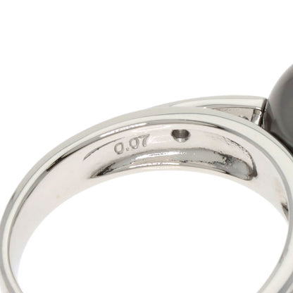 TASAKI Black Butterfly Pearl Pearl Diamond Ring Platinum PT900 Ladies [Used]
