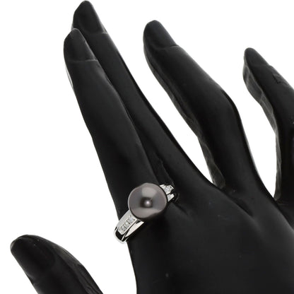 TASAKI Black Butterfly Pearl Pearl Diamond Ring Platinum PT900 Ladies [Used]