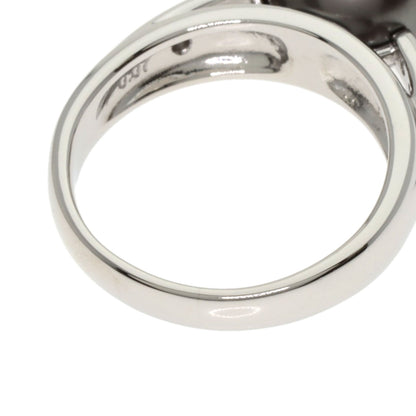 TASAKI Black Butterfly Pearl Pearl Diamond Ring Platinum PT900 Ladies [Used]