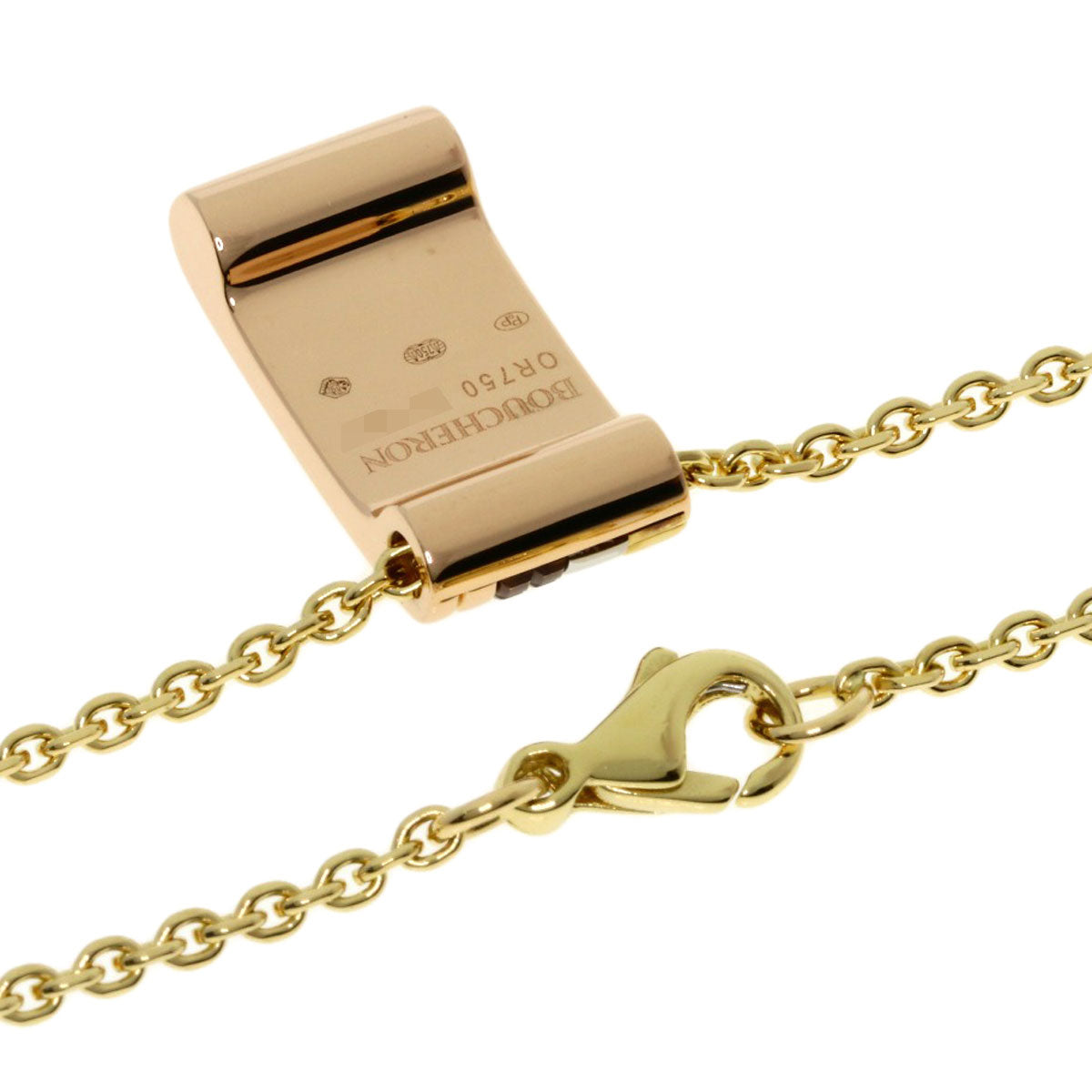 Boucheron Cattle Classic Necklace K18 Yellow Gold 18K Pink GoldLadies [Used]