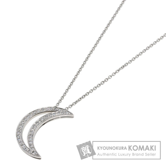 TIFFANY&Co. Moon Diamond Necklace Platinum PT950 Ladies [Used]